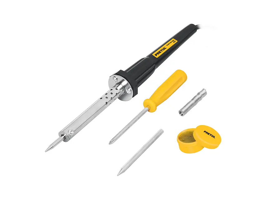 Cautín tipo lápiz de 30 watts con accesorios, Pretul 22805 - Foto 1 | aztools.co