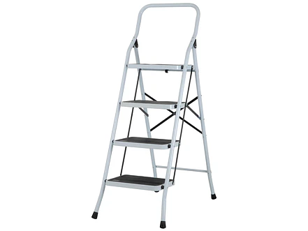 Escalera Plegable Pretul 24122 4 Pasos Acero Capacidad 150kg  - Foto 1 | aztools.co