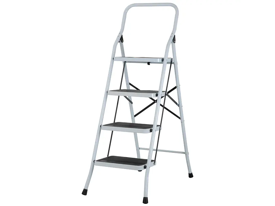 Escalera Plegable Pretul 24122 4 Pasos Acero Capacidad 150kg  - Foto 1 | aztools.co