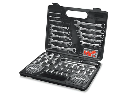 Juego de herramientas y copas Pretul 22980 1/4 y 3/8  71 piezas  SET-100  - Foto 1 | aztools.co