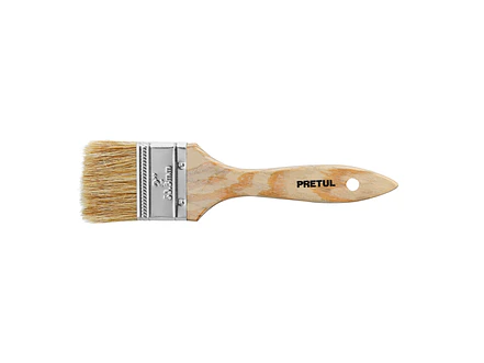 Brocha económica, mango de madera, 2