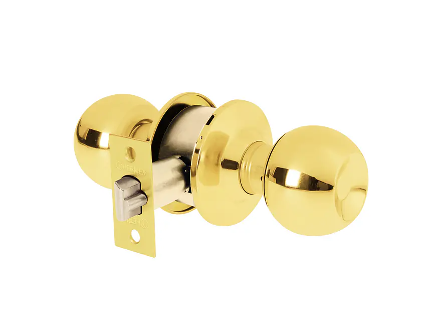 Pomo tipo esfera, latón brillante, entrada, Hermex HERMEX 23560 - Envío a todo Colombia | aztools.co