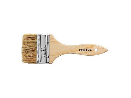 Brocha económica, mango de madera, 3
