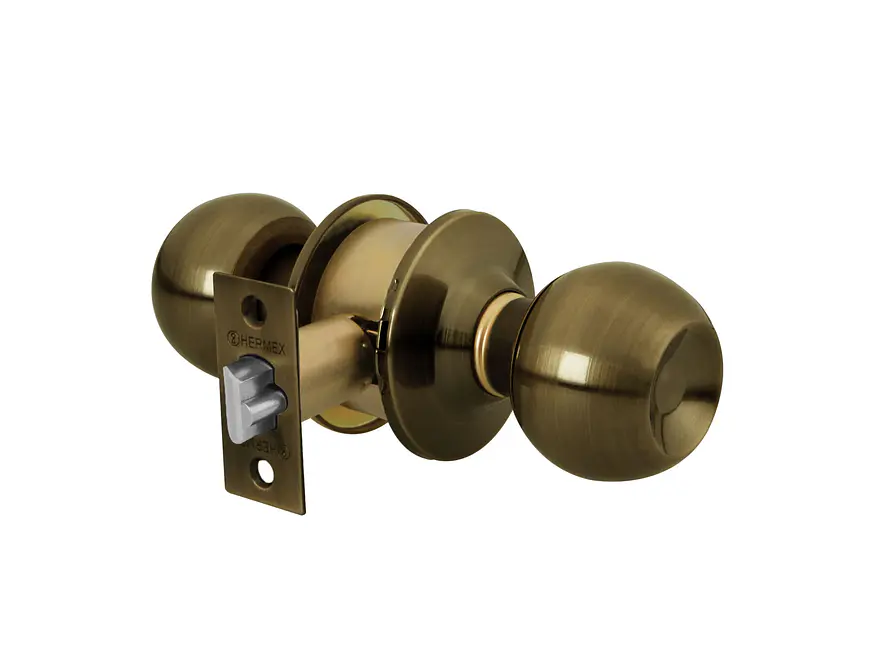 Pomo tipo esfera, latón antiguo, entrada, Hermex HERMEX 23561 - Envío a todo Colombia | aztools.co