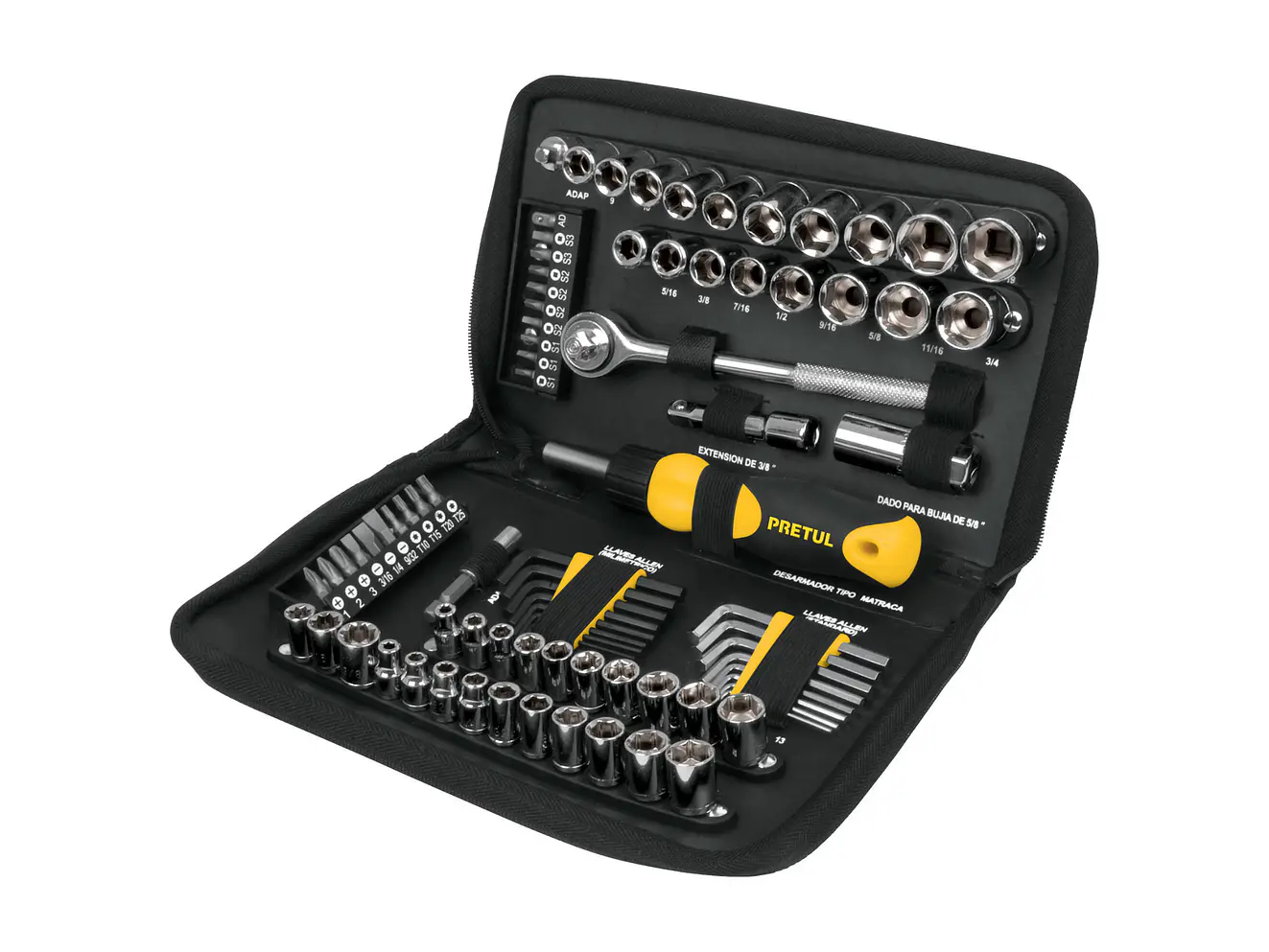 Juego De Herramienta Pretul 22984 83pz Copas Reparación Carro Moto  - Foto 1 | aztools.co