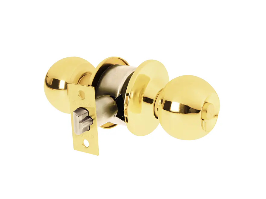Pomo tipo esfera, latón brillante, recámara, Hermex HERMEX 23563 - Envío a todo Colombia | aztools.co