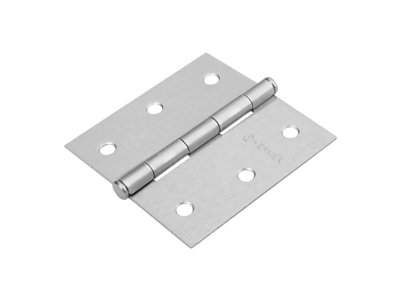 Bisagra cuadrada, cromo mate, cabeza plana, 3