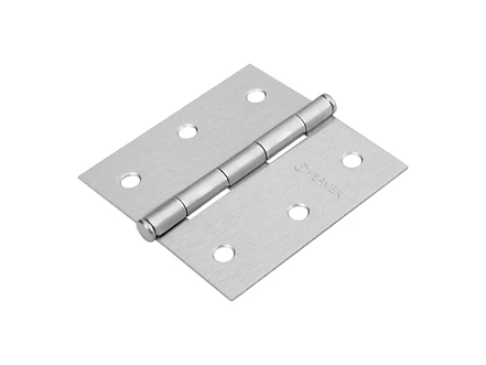 Bisagra cuadrada, cromo mate, cabeza plana, 3