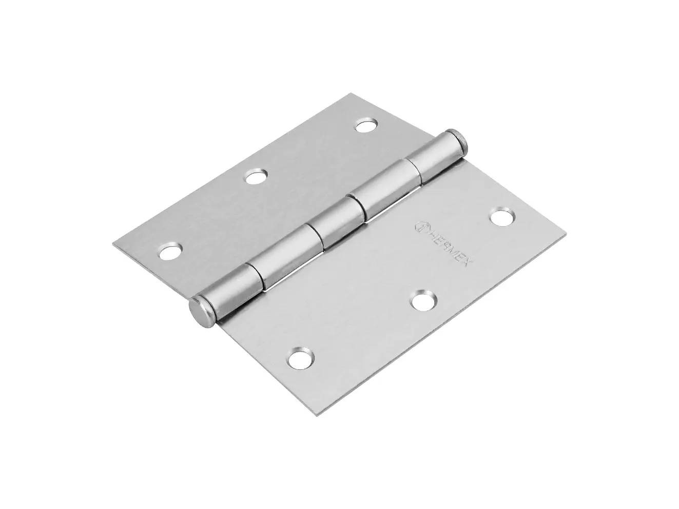 Bisagra cuadrada,cromo mate,cabeza plana, 3.5