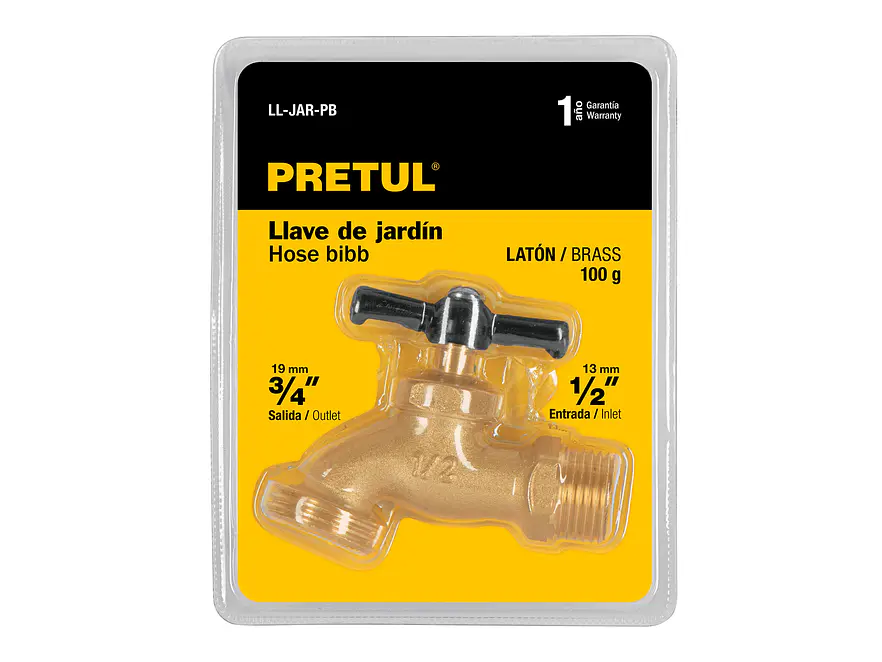 Llave terminal para jardín, 1/2