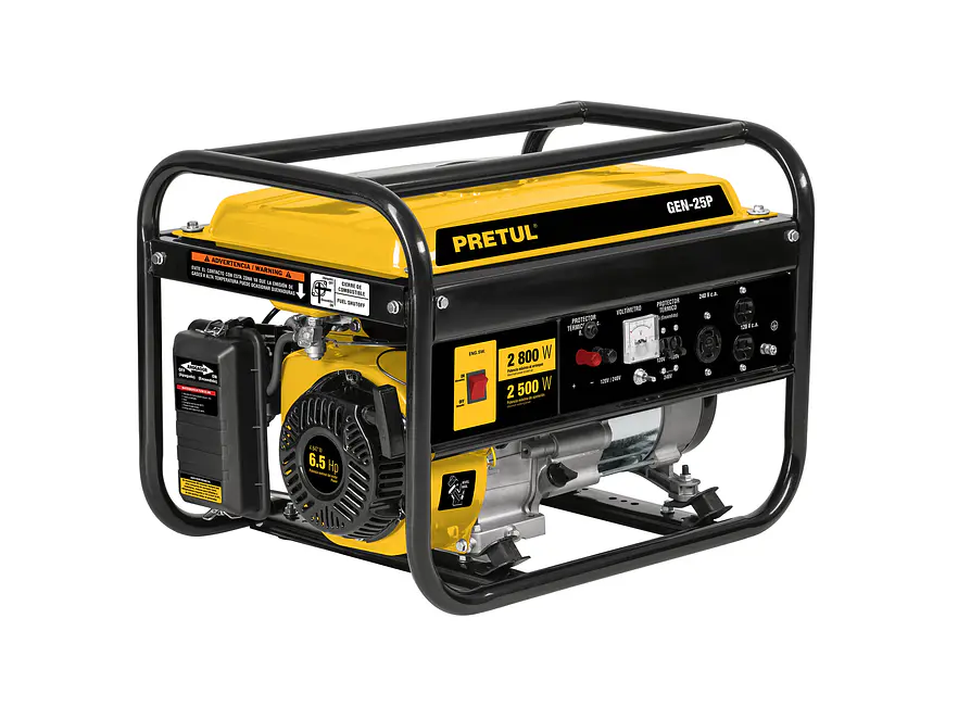Generador eléctrico con motor a gasolina Pretul 26034, 2.8 kW - Foto 1 | aztools.co