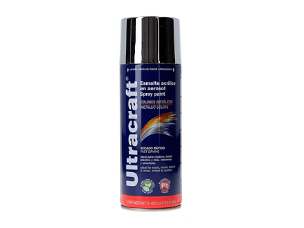Pintura en aerosol cromo metálico, Ultracraft ULTRACARFT 40027 - Envío a todo Colombia | aztools.co