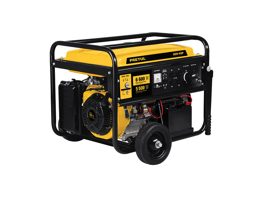 Planta Eléctrica Portátil PRETUL 26035 GEN-66P 6600W Gasolina (13 HP) - Foto 1 | aztools.co