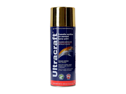 Pintura en aerosol oro metálico, Ultracraft ULTRACARFT 40028 - Envío a todo Colombia | aztools.co
