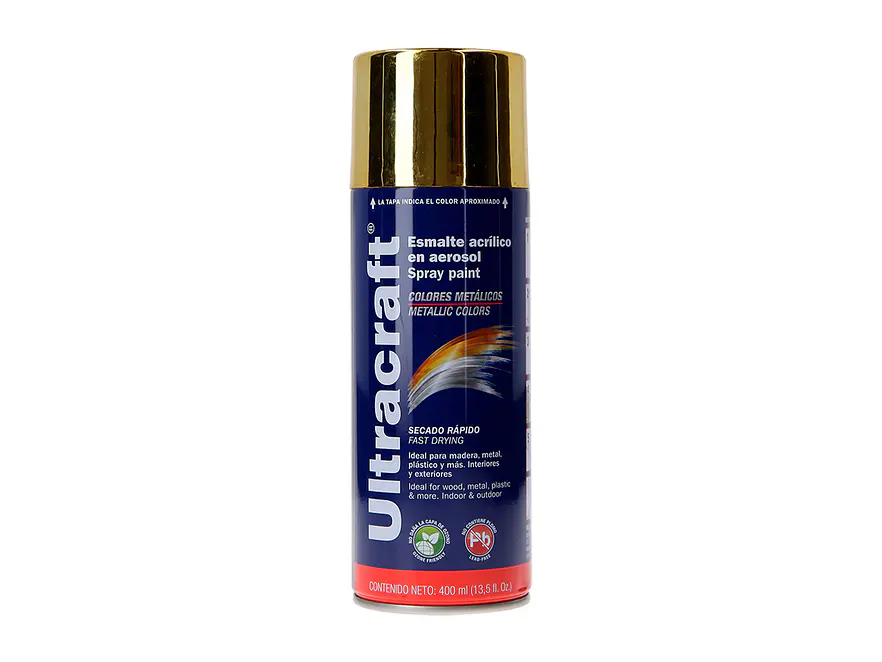 Pintura en aerosol oro metálico, Ultracraft ULTRACARFT 40028 - Envío a todo Colombia | aztools.co