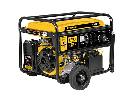 Generador eléctrico con motor a gasolina  Pretul 26036, 8 kW, - Foto 1 | aztools.co