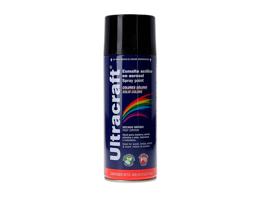 Pintura en aerosol negro mate, Ultracraft ULTRACARFT 40034 - Envío a todo Colombia | aztools.co