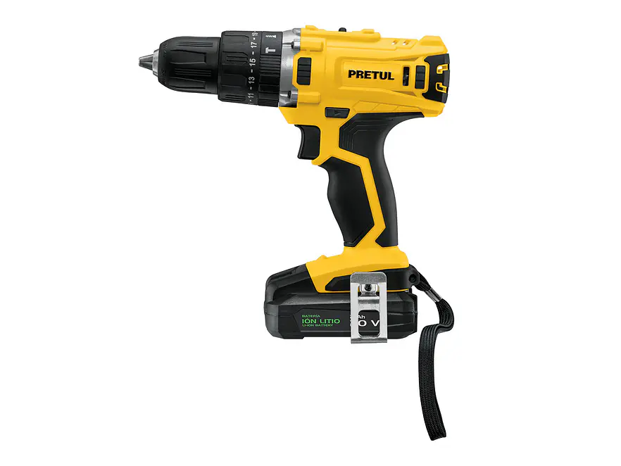 Rotomartillo inalámbrico Pretul 26117  1/2',batería ion litio 20V,Pretul