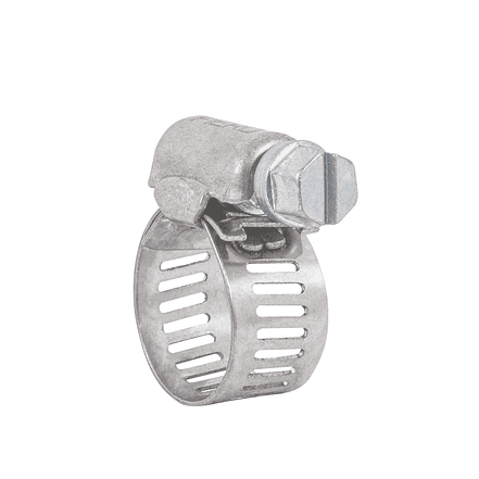 Abrazadera reforzada, acero inox #6, 1/2