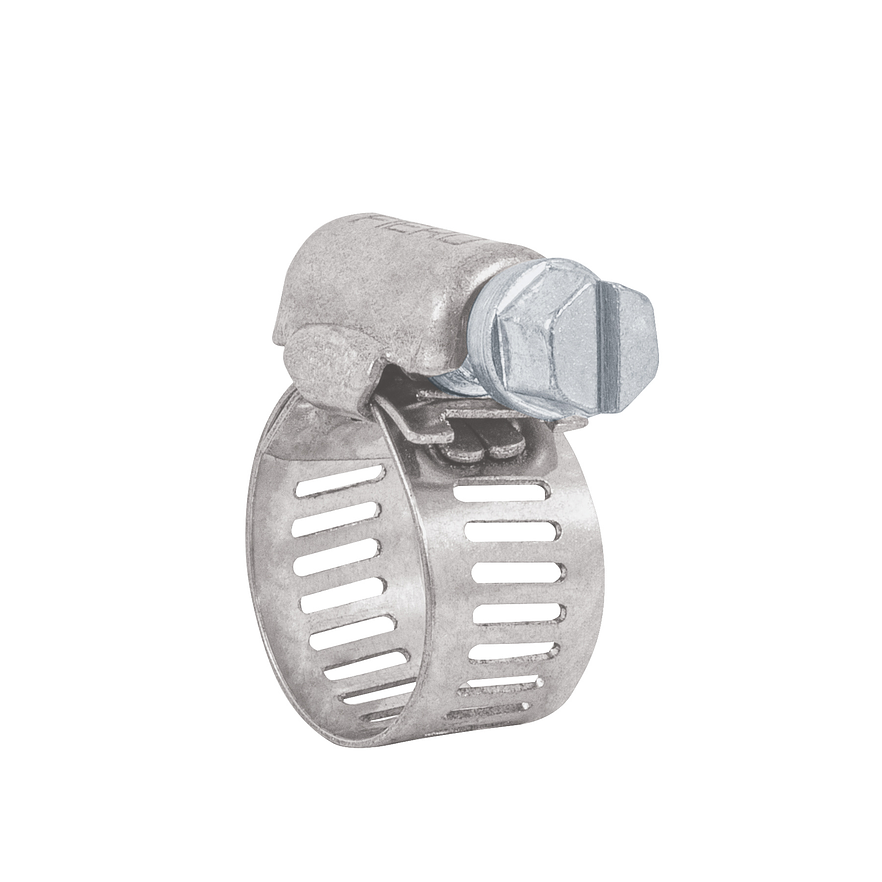 Abrazadera reforzada, acero inox #6, 1/2