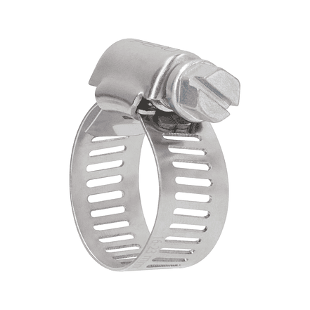 Abrazadera reforzada, acero inox #8, 5/8
