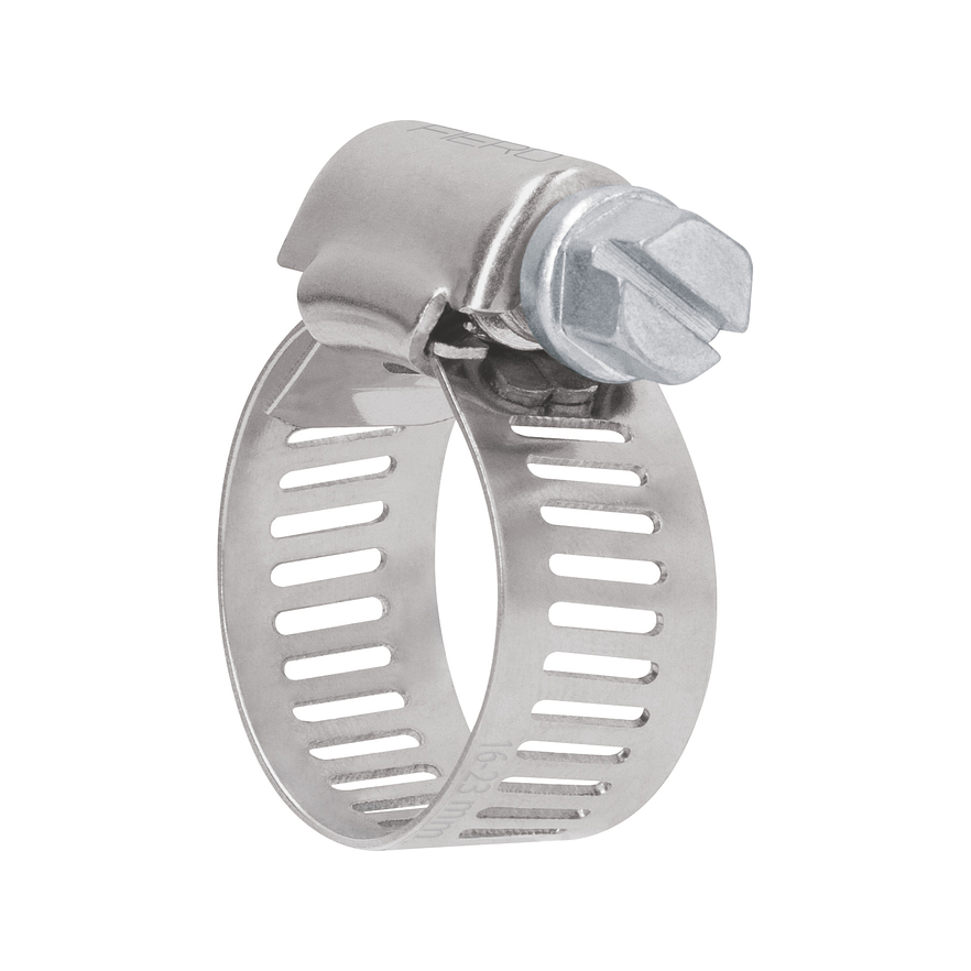 Abrazadera reforzada, acero inox #8, 5/8