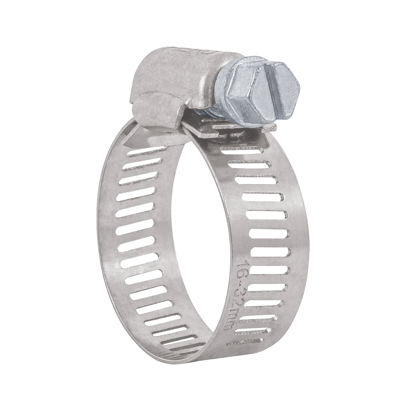 Abrazadera reforzada, acero inox #12, 5/8