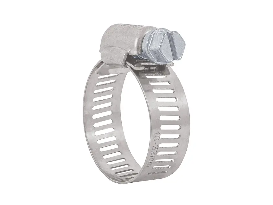Abrazadera reforzada, acero inox #12, 5/8