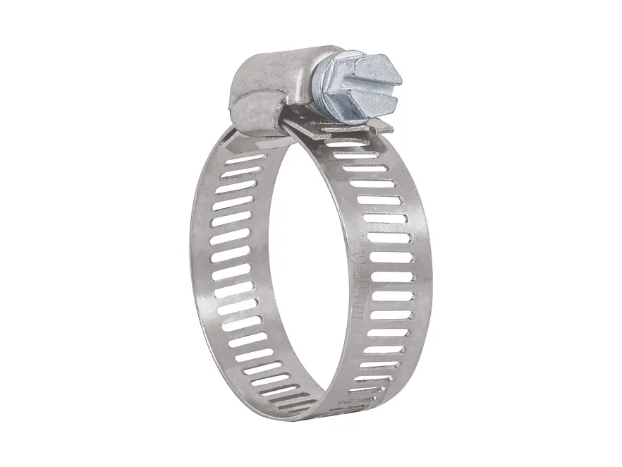 Abrazadera reforzada, acero inox #16, 3/4