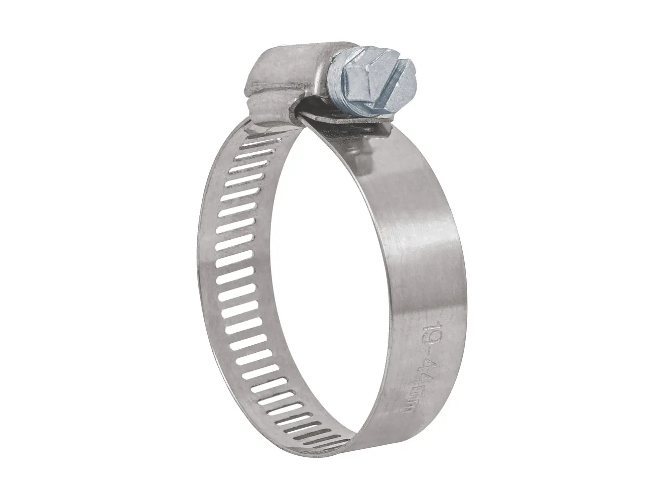 Abrazadera reforzada, acero inox #20, 3/4