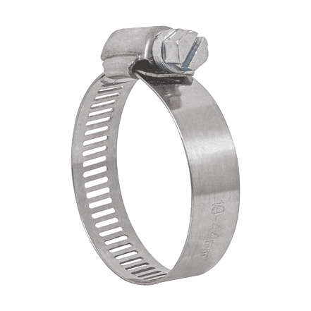 Abrazadera reforzada, acero inox #20, 3/4