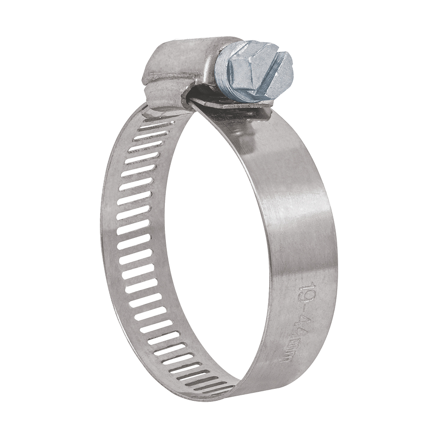 Abrazadera reforzada, acero inox #20, 3/4