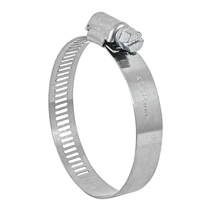 Abrazadera reforzada, acero inox #32, 1-9/16
