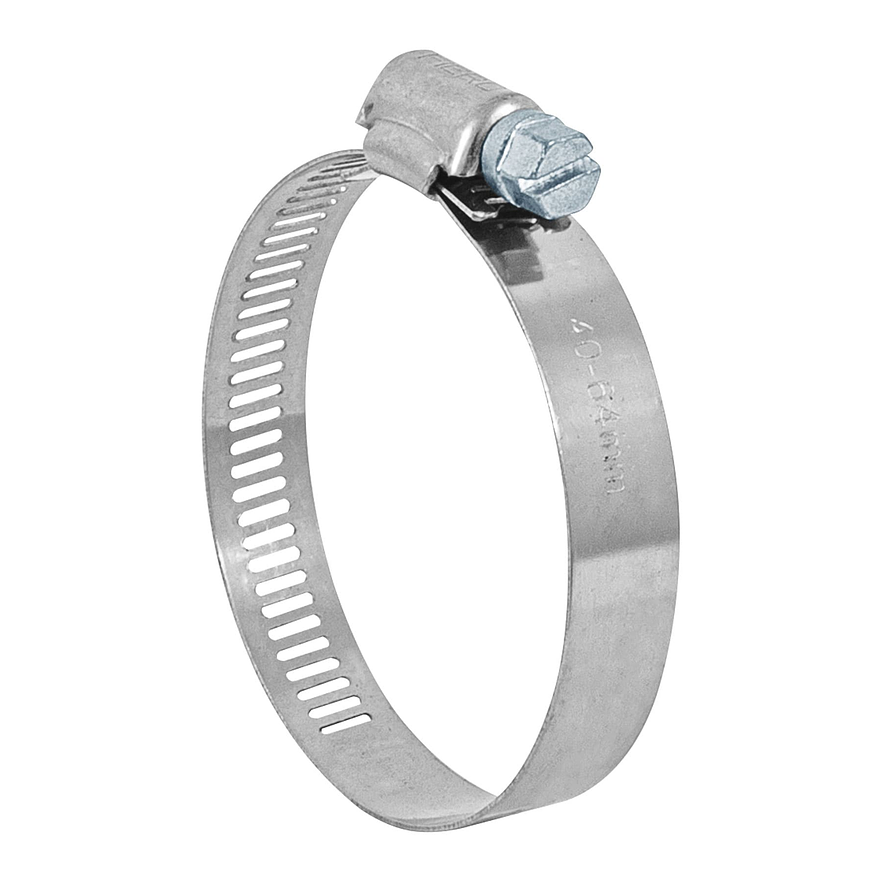 Abrazadera reforzada, acero inox #32, 1-9/16