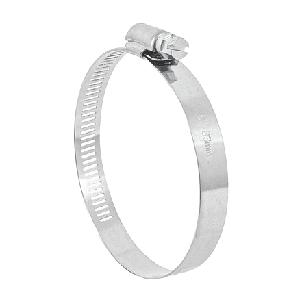 Abrazadera reforzada, acero inox #44, 2-5/8