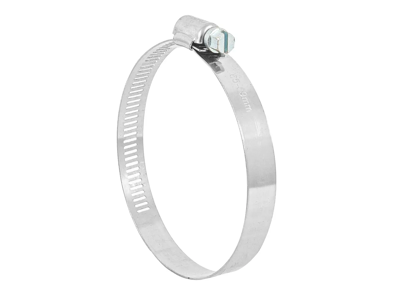 Abrazadera reforzada, acero inox #48, 2-9/16