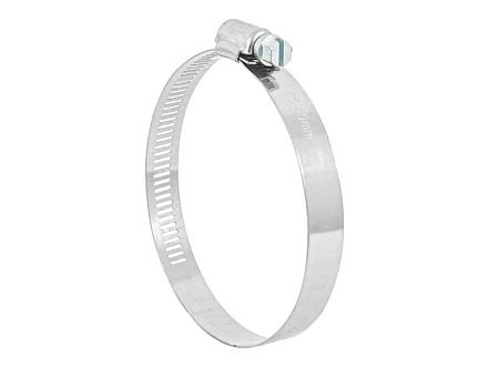 Abrazadera reforzada, acero inox #48, 2-9/16