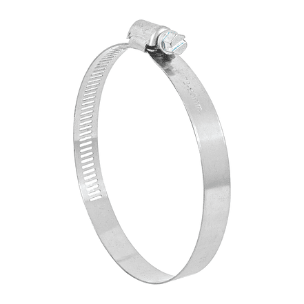 Abrazadera reforzada, acero inox #52, 2-13/16