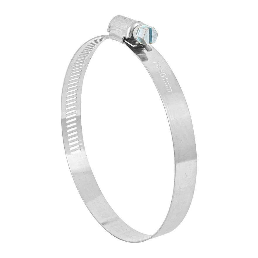 Abrazadera reforzada, acero inox #56, 3-1/16