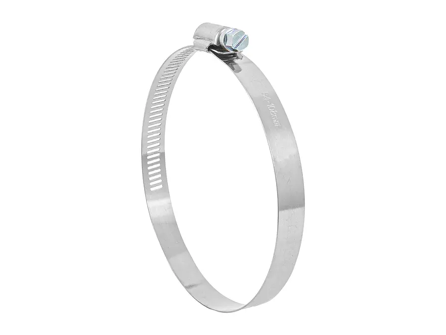Abrazadera reforzada, acero inox #60, 3-5/16