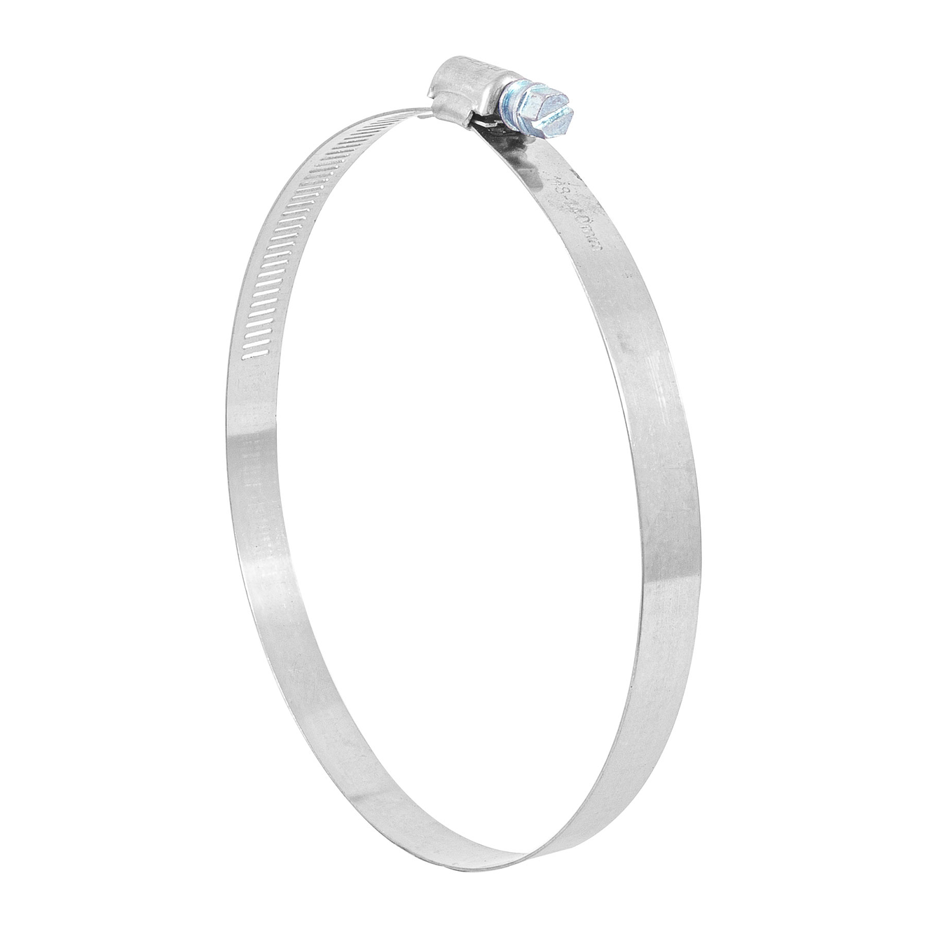 Abrazadera reforzada, acero inox #80, 4-5/8