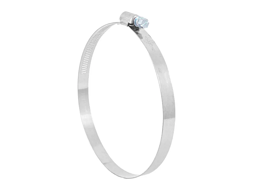 Abrazadera reforzada, acero inox #80, 4-5/8