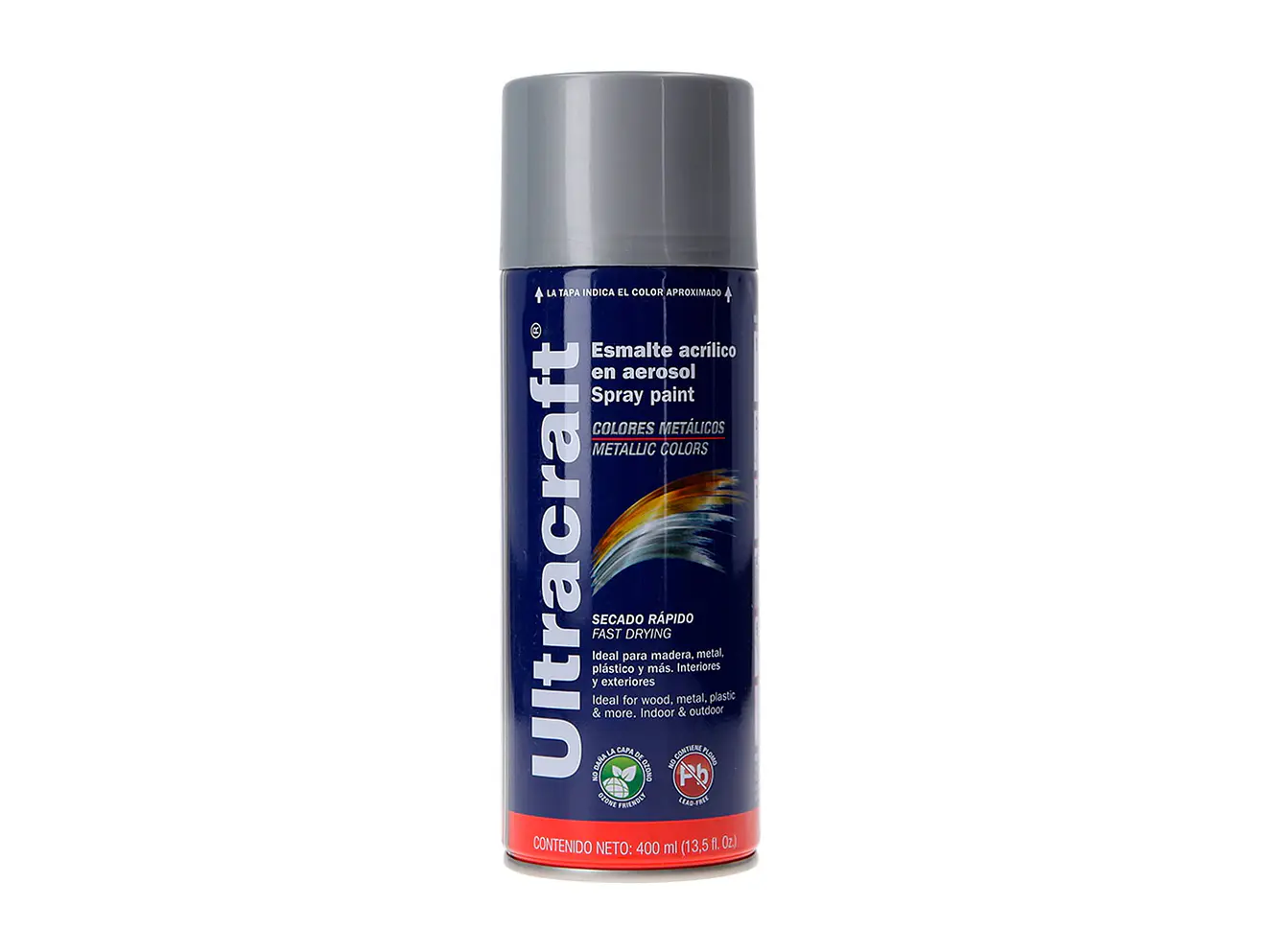 Pintura en aerosol plata, Ultracraft ULTRACARFT 40023 - Envío a todo Colombia | aztools.co