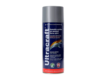 Pintura en aerosol plata, Ultracraft ULTRACARFT 40023 - Envío a todo Colombia | aztools.co