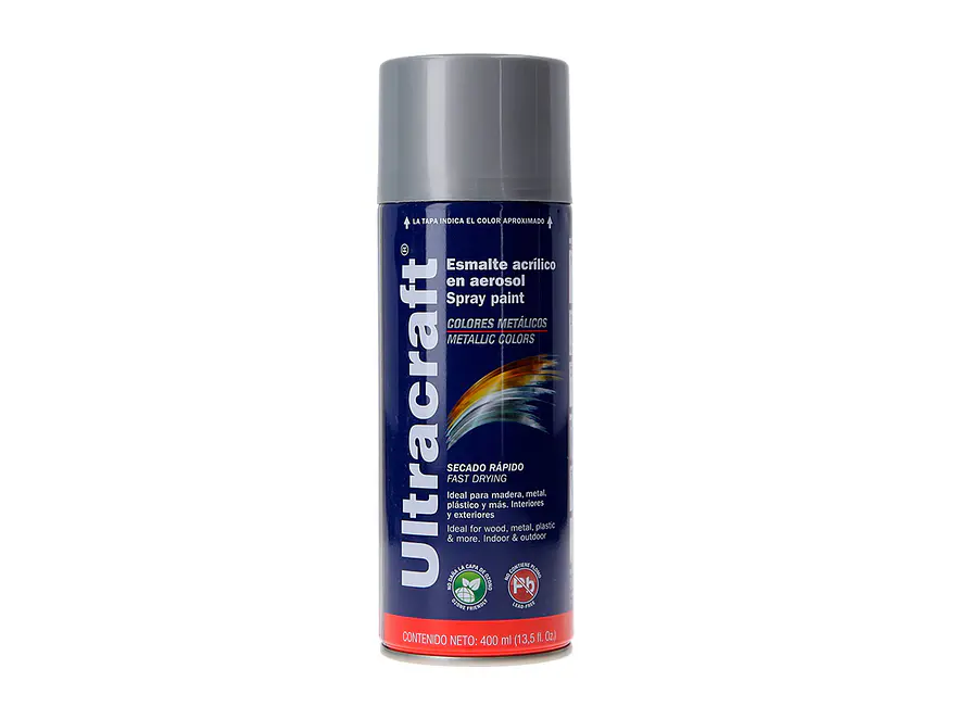 Pintura en aerosol plata, Ultracraft ULTRACARFT 40023 - Envío a todo Colombia | aztools.co