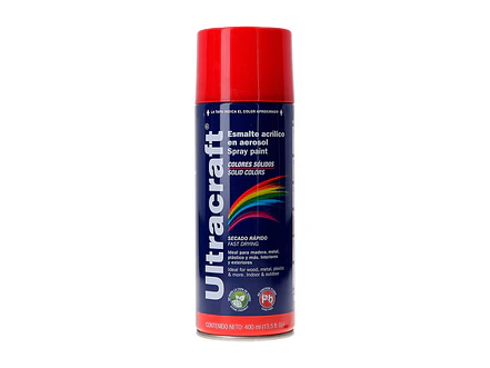 Pintura en aerosol rojo brillante, Ultracraft ULTRACARFT 40024 - Envío a todo Colombia | aztools.co