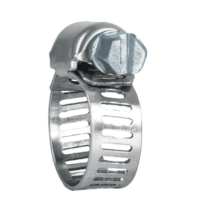 Mini-abrazadera reforzada, acero inox #3, 1/4