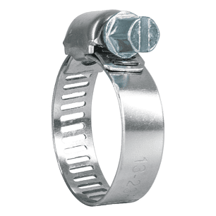 Mini-abrazadera reforzada, acero inox #7, 1/2