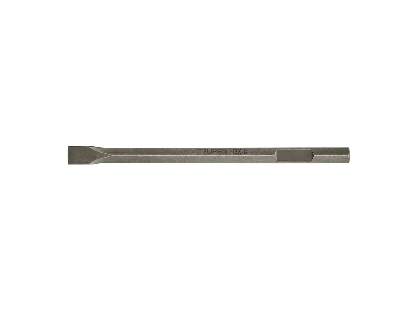 Cincel plano zanco hexagonal de 1 1/8', de 20' X 1.5'