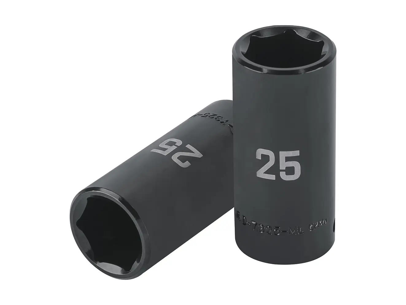 Dado largo de impacto de 25mm, 6 puntas, cuadro 1/2'